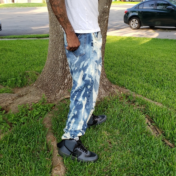 Old Navy Bleach dyed jeans size 36 - Picture 4 of 10